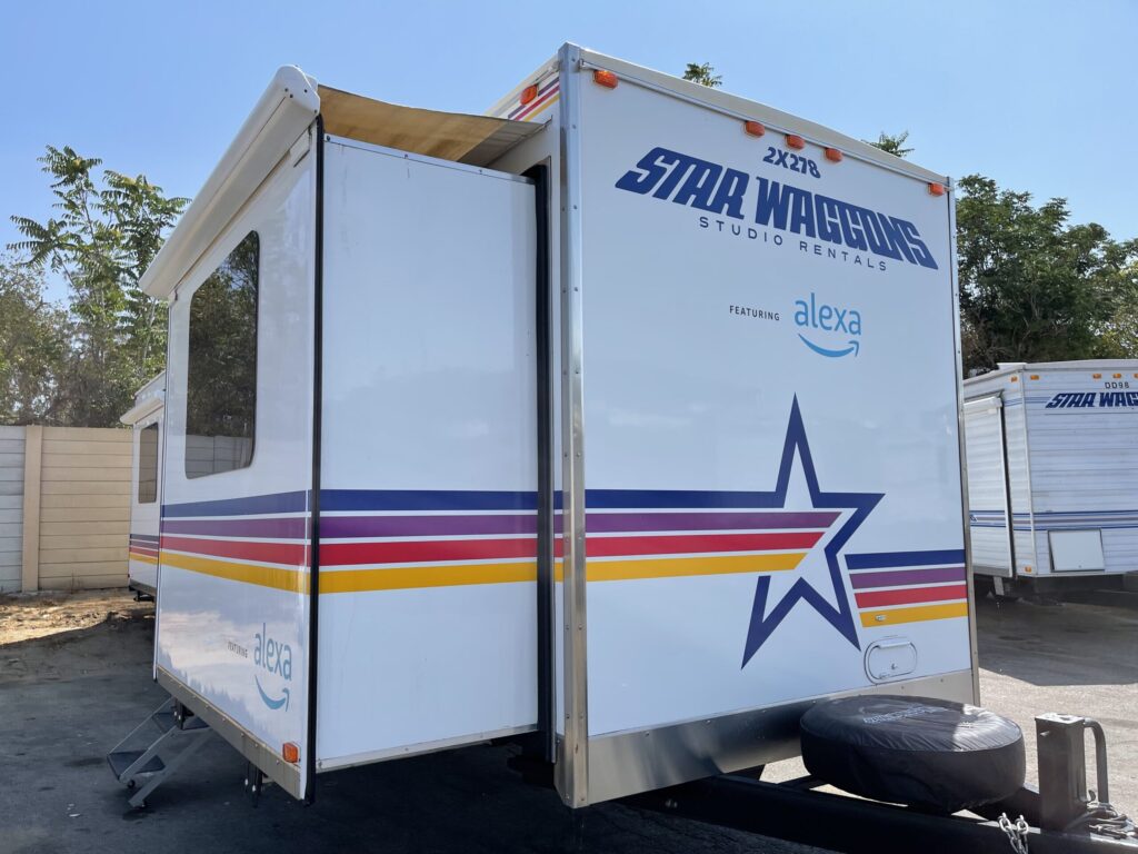 Trailer interior with Fire TV experience
